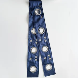 ↯ miss molly: grey + steel blue satin - Image 4