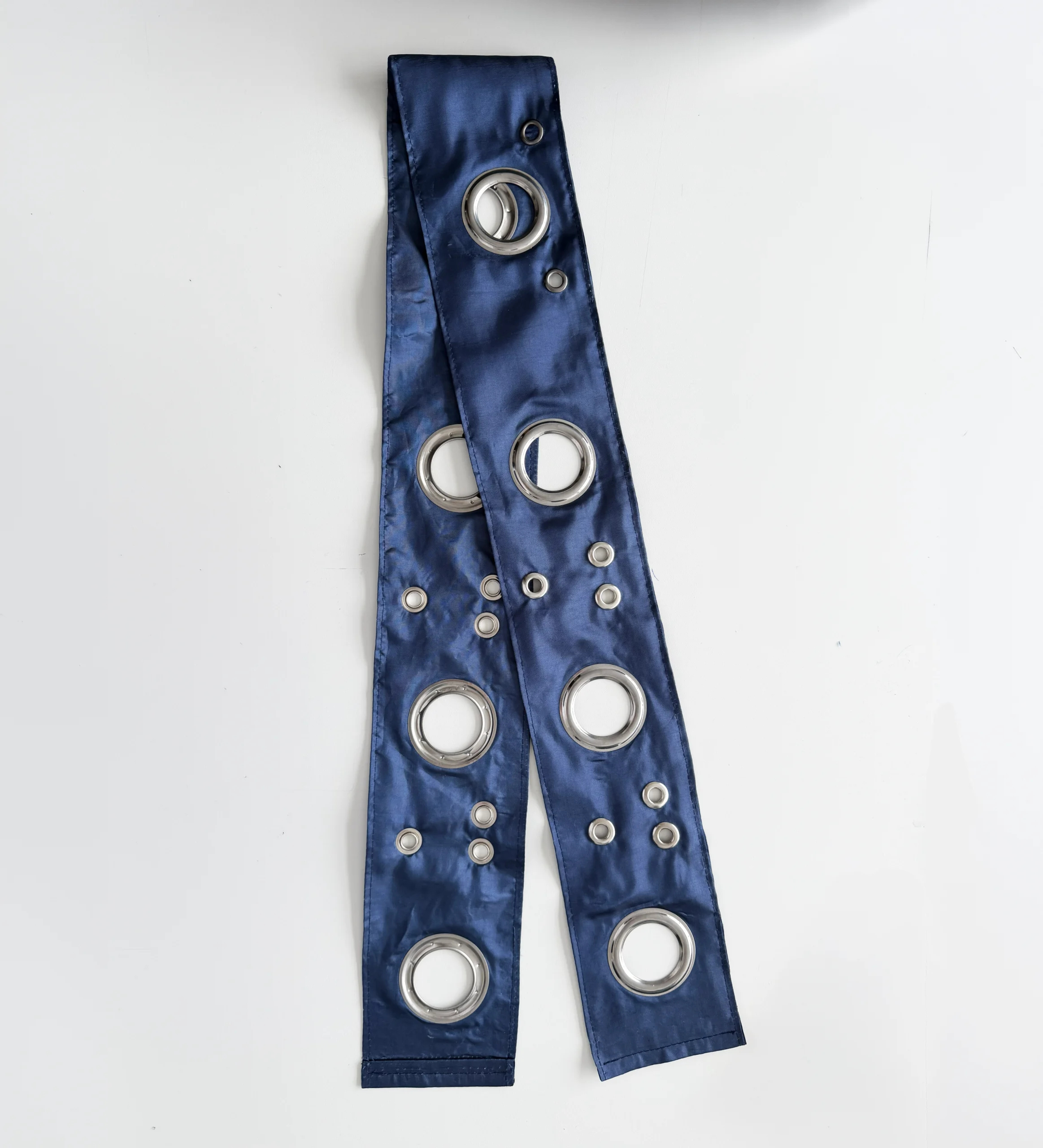 ↯ miss molly: grey + steel blue satin - Image 4