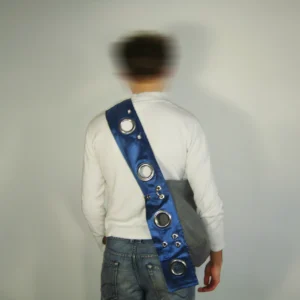 ↯ miss molly: grey + steel blue satin - Image 2