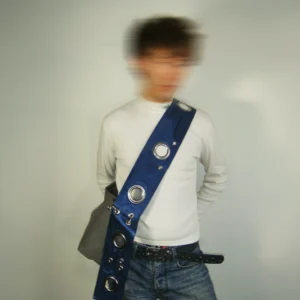 ↯ miss molly: grey + steel blue satin - Image 3