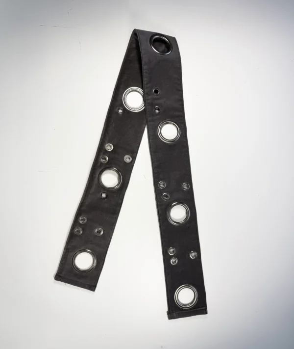 ↯ miss molly: black satin + grey velvet