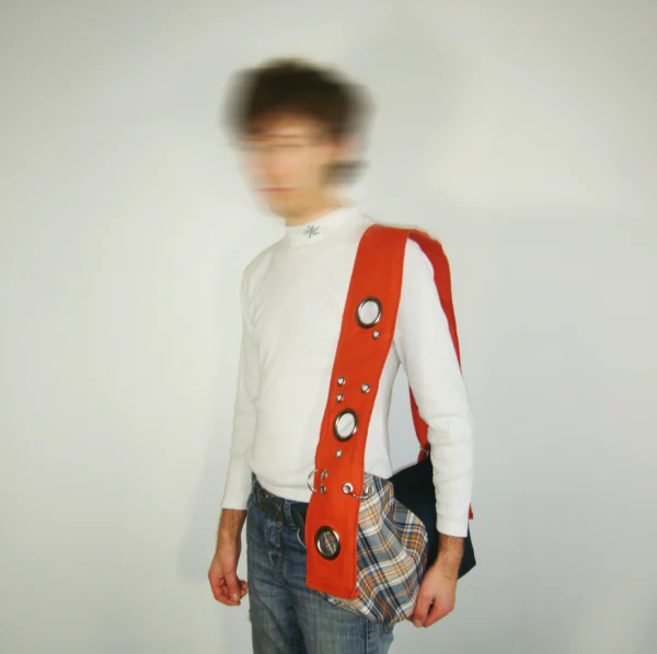 ↯ miss molly: orange and blue plaid