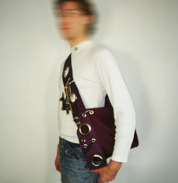 ↯ miss molly: burgundy + deep purple satin