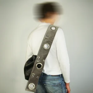 ↯ miss molly: black satin + grey velvet - Image 3