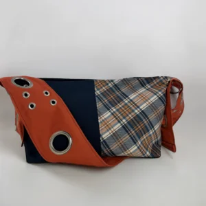 ↯ miss molly: orange and blue plaid