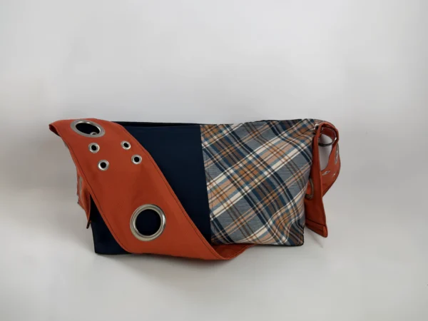 ↯ miss molly: orange and blue plaid