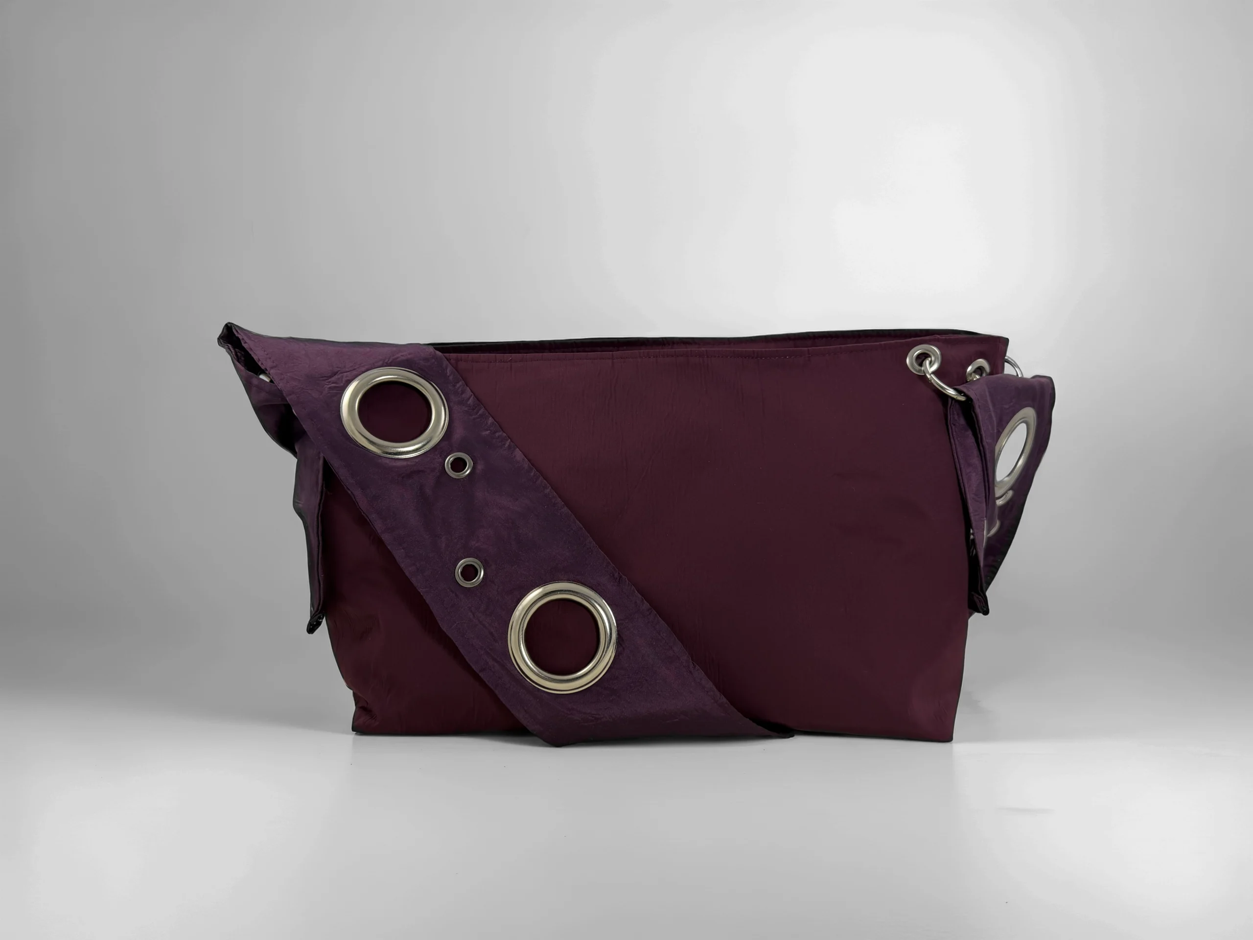 ↯ miss molly: burgundy + deep purple satin - Image 1